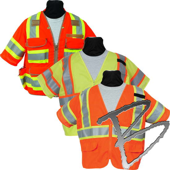 Traffic ANSI Class 3 III Safety Vests