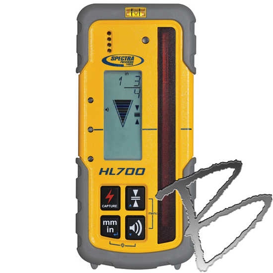 Spectra Precision LL500 Rotary Laser Level W/ HL700 Receiver and Hard Carry Case 