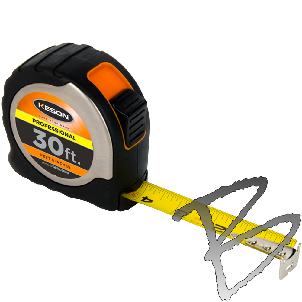 Series A1 - 12ft Steel Tape Measure (Yellow)