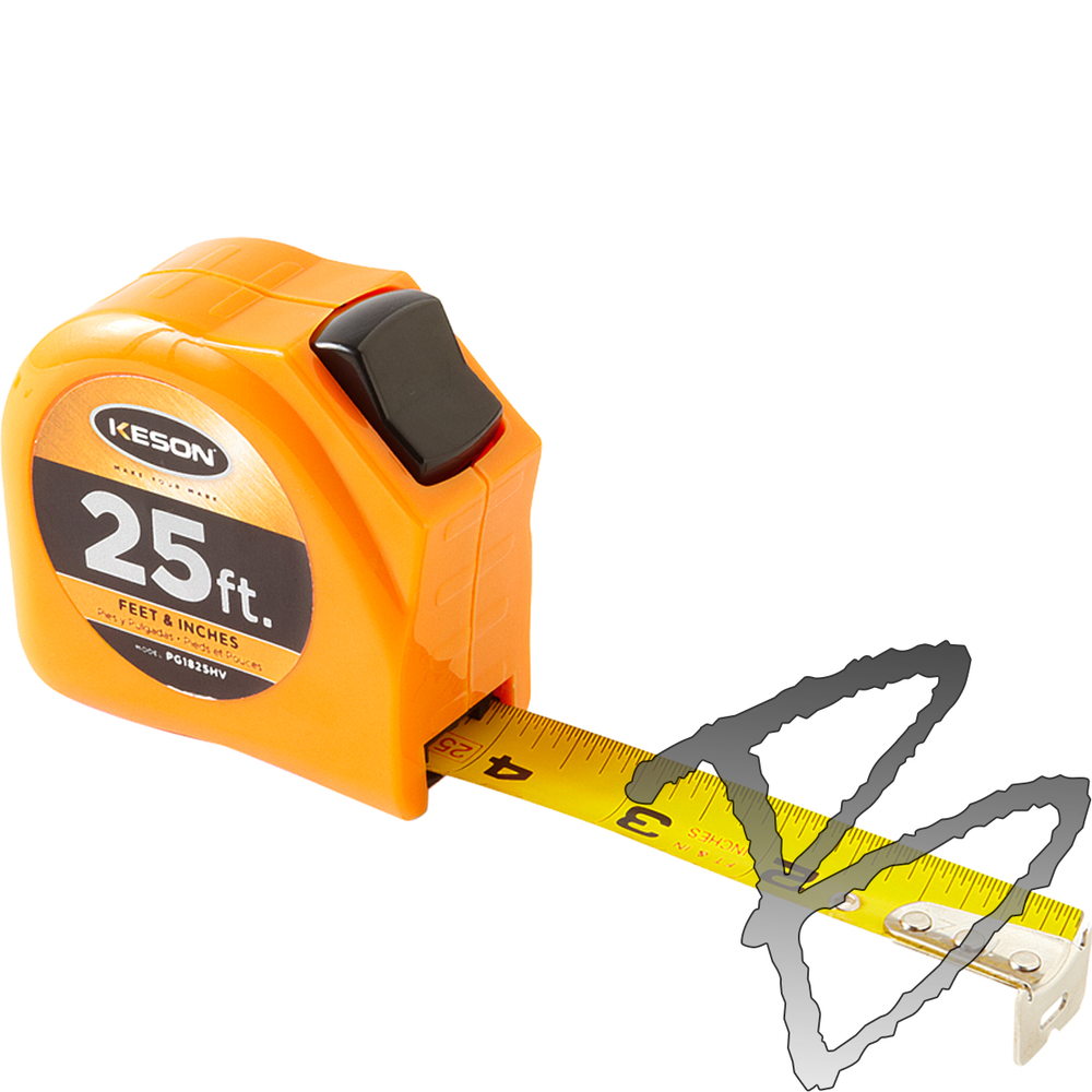 Series A1 - 12ft Steel Tape Measure (Yellow)