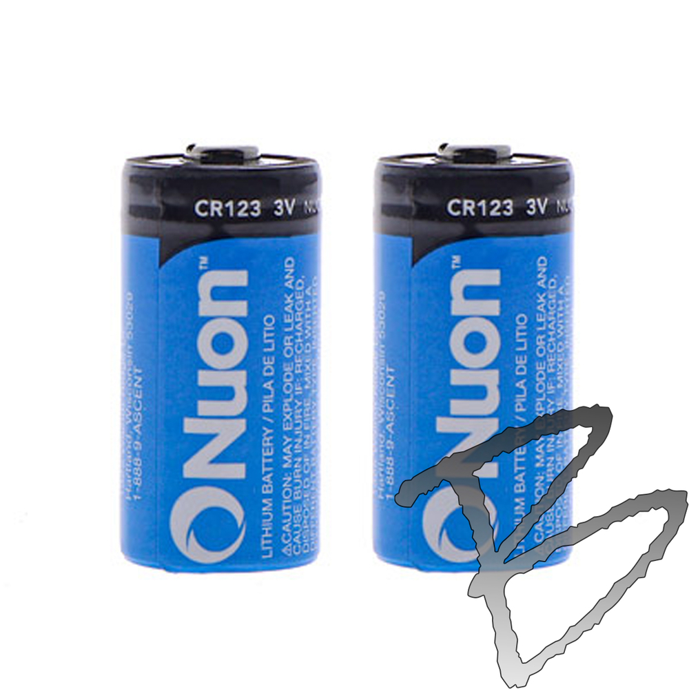 CR123A 3V Lithium, 2-pack or 10-pack