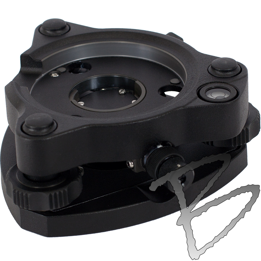 tribrach in metallo per treppiede Total Station Theodolite livello automatico Twist Focus Tribrach senza punta ottica tribrach in metallo per treppiede Total Station Theodolite livello automatico Twist Focus Tribrach senza punta ottica