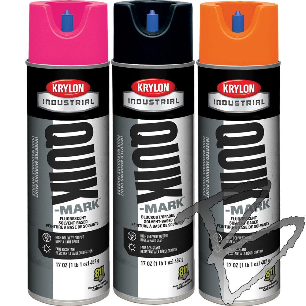 Krylon Industrial Mark-It Solvent-Based Inverted Marking Paint