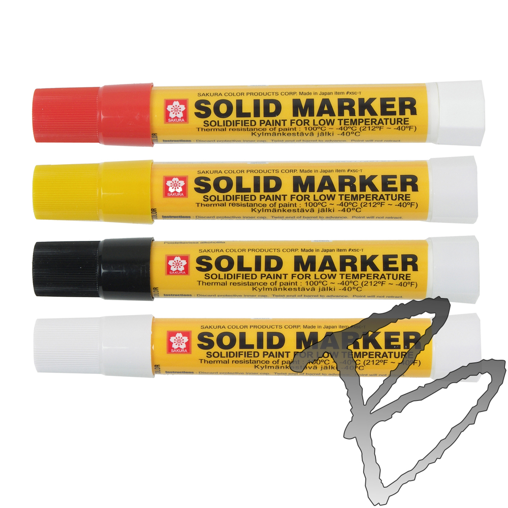 Sakura - Yellow Solid Paint Markers - RAM Welding Supply