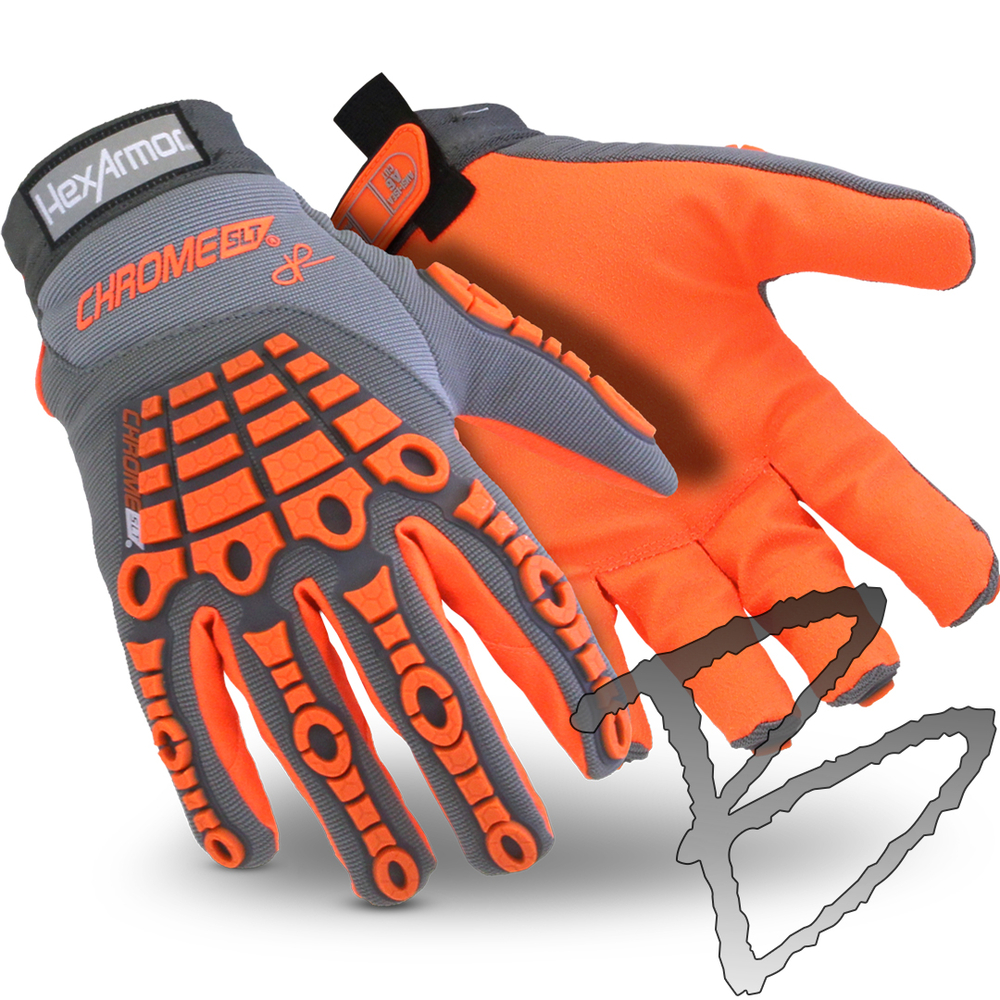 HexArmor® Chrome Series® 4018 Mechanic Work Glove - XL (10)