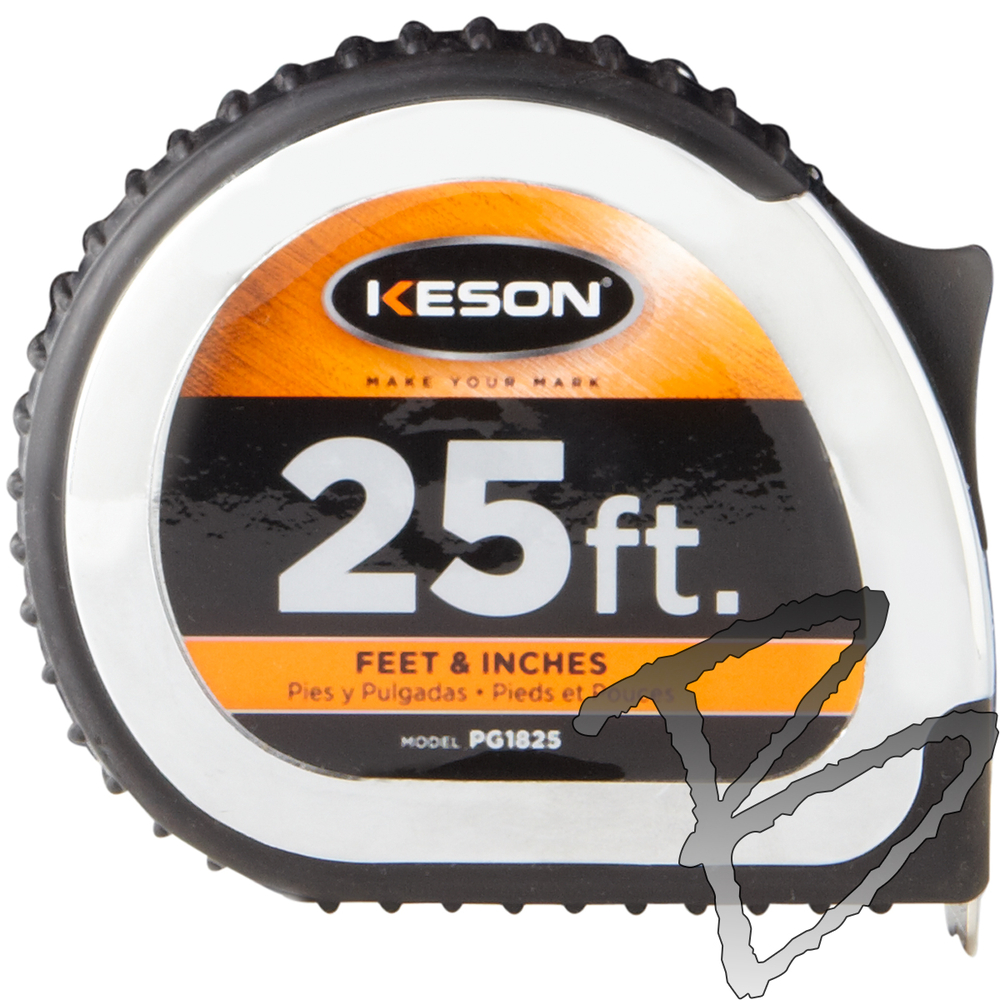 Keson 12ft Pocket Tape Measure - PG1812SQ - EngineerSupply