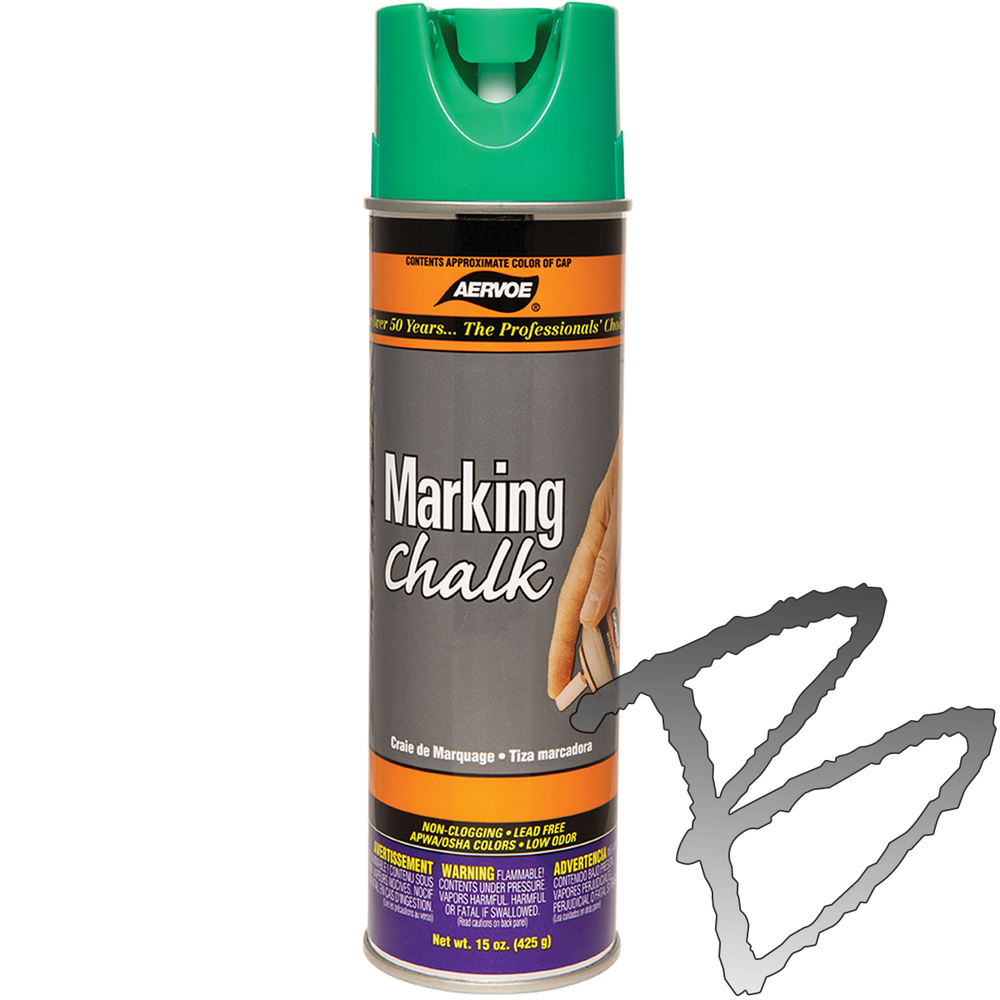 Aervoe Green Marking Chalk Spray 219