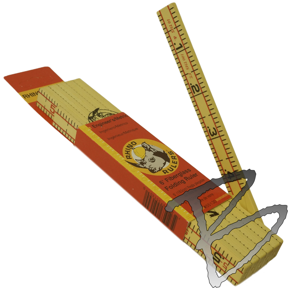 SECO Folding Ruler - Tenths/Inches