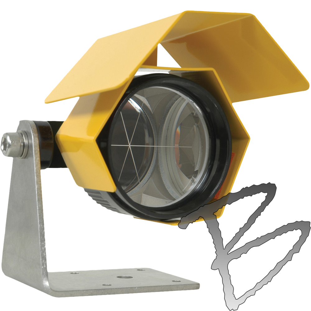 mini prism with weather protection hood for total station  mini optical prism 