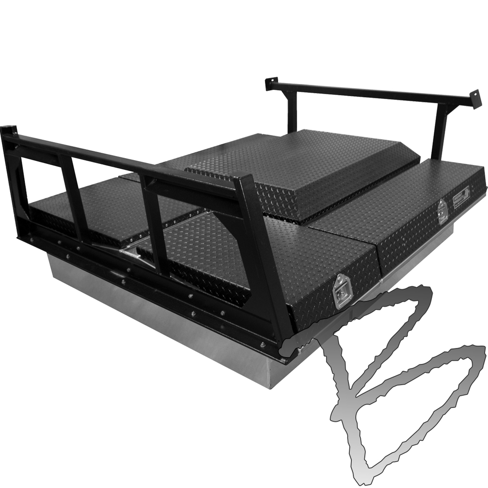 PICKUP PACK  Aluminum truck bed organizer and cover, with low side tool  boxes!