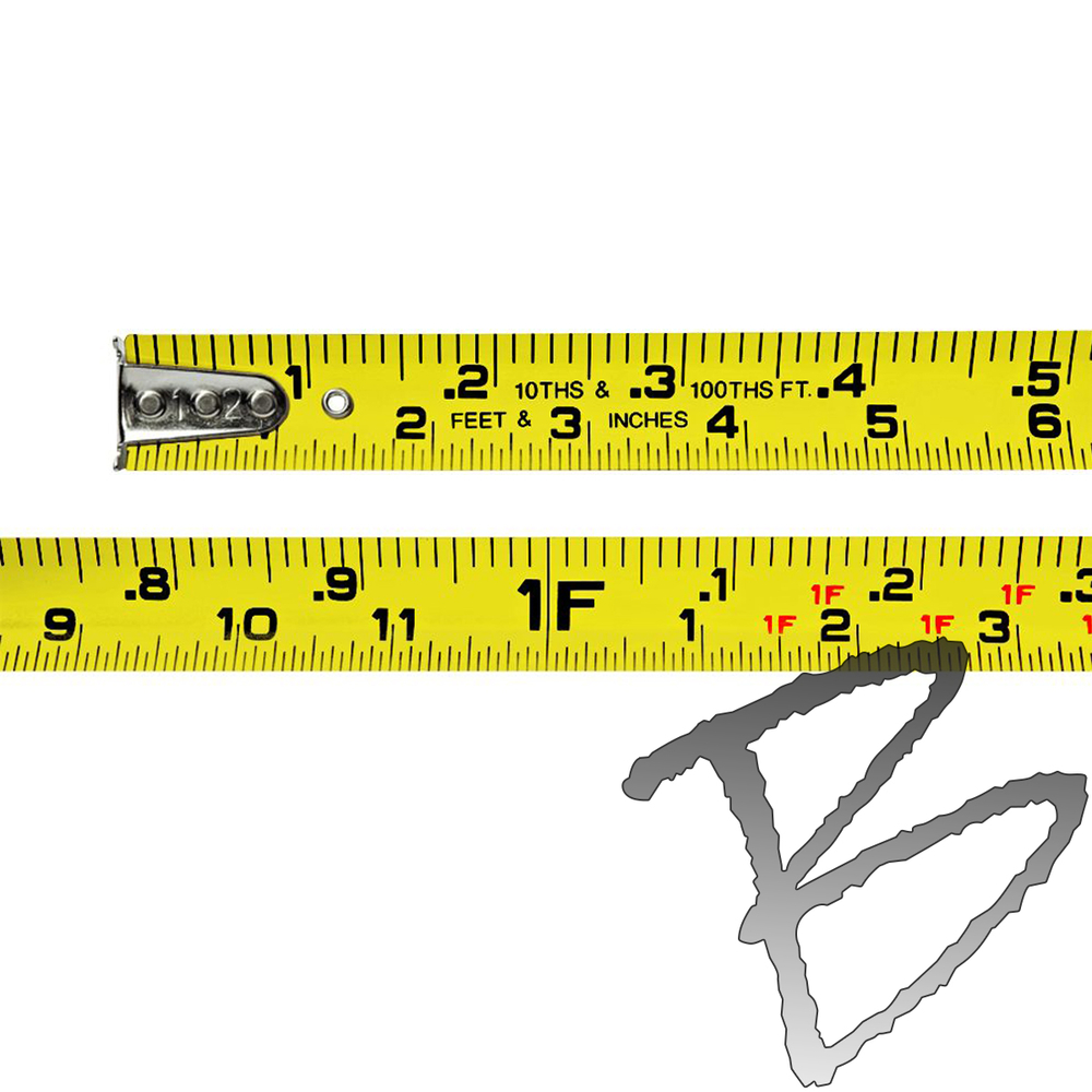 Series A1 - 12ft Steel Tape Measure (Yellow)