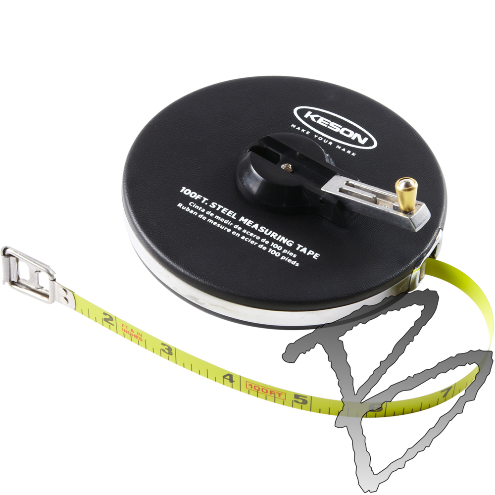 Keson 100' Steel Long Tape Measure