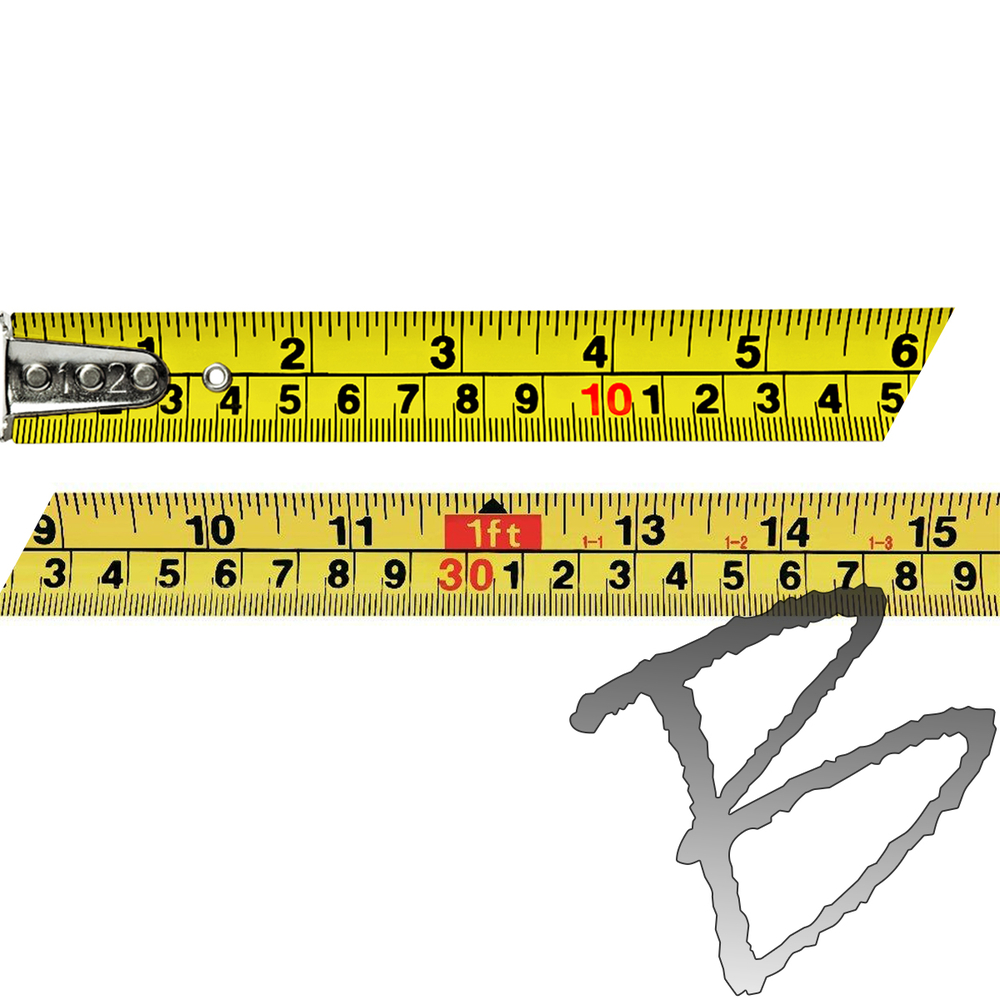 1 X 30FT YELLOW INCH/METRIC TAPE MEASURE