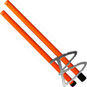 Image Dicke Safety Products 5-ft Orange ABS Staff Extension for Stop/Slow paddles