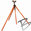Image Dicke Safety Products 3-legged HD Tripod Sign Stand & Roll-up Sign Adapter