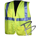 Image Dicke Safety Products Class 2 Safety Vest, Lime Solid