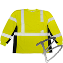 Image Kishigo Black Series Flame Resistant Class 3 Long Sleeve T-shirt