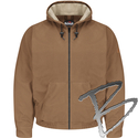 Image Bulwark FR Brown Duck Hooded Jacket - EXCEL FR® ComforTouch®