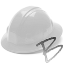 Image Pyramex Hard Hat, Full Brim, 6 Pt Ratchet and Parts