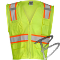 Image Kishigo Ultra-Cool Mesh 6-pocket Class 2 Vest, Lime