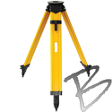 Image SECO Birchwood Round Head Tripod, Dual Lock, Yellow w/ Black