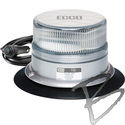 Image ECCO Reflex LED Beacon, SAE Class I, Clear Dome, Amber LED, Vacuum-Magnet Mount