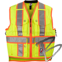 Image Safety Apparel Summer Survey Vest, Yellow