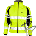 Image Kishigo Premium Black Series Unisex Soft Shell Jacket, Lime