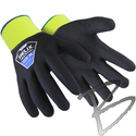 Image HexArmor Helix Cold Weather, Sandy Nitrile, 360 cut protection, Fleece Lined