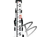 Image Dutch Hill Aluminum Leveling Rod, 16ft, 10ths/100ths/ft
