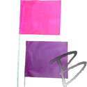 Image Stake Flag 4 x 5 Flag 24-inch Plastic Staff, Qty 1000