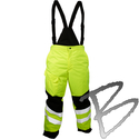 Image Kishigo Premium Black Series Insulated Pants, Lime ONLY