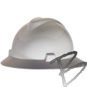 Image MSA V-Gard Hard Hat Full Brim style with Fas-Trac Ratchet Suspension