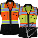 Image Kishigo Premium Black Series Woman's HD Class 2 Surveyors Vest