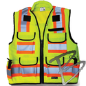 Image SitePro 750 Class 2 Premium Surveyor's Vest, Lime