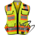 Image SECO Class 2 Safety Utility Vest w/ Outlast Collar, Flo Yellow