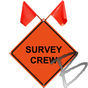 Image Dicke Safety Products SURVEY CREW, SURVEY CREW AHEAD w/ Flag Folding System