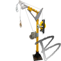 Image FC Portable Davit System PD7 Floor Mount Sleeve Base - Complete Unit