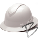 Image Pyramex Ridgeline VENTED Full Brim Hard Hat, 4 Pt Ratchet, White