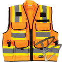 Image SitePro 750 Class 2 Premium Surveyor's Vest, Orange