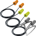 Image HexArmor AccuFit® Disposable Corded Earplugs, 3 Sizes, 100 Pairs