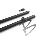 Image Grade Control Products GCP104 Two-Piece 2-Meter GPS Rod - Carbon Fiber