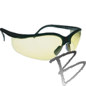 Image 3A Safety Thunder Black Matte Frame Safety Glasses (Amber Lens)