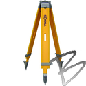 Sokkia Wide-Frame Wood Tripod, Twist Lock