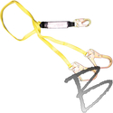 Image FC 6' Dual Leg Absorbing Lanyard w/Pack, 2-1/2