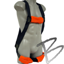 Image FC Arc Flash Utility Harness, Heat Flame Resistant Kevlar Webbing, Back D-Ring