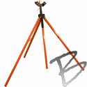Image Dicke Safety Products 3-legged HD Tripod Sign Stand & Roll-up Sign Adapter