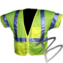 Image Dicke Safety Products Class 3 Safety Vest Lime Mesh