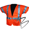 Image Dicke Safety Products Class 3 Safety Vest Orange Mesh