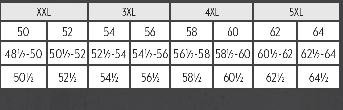 Bulwark Coverall Size Chart